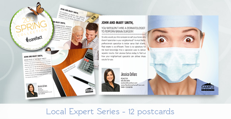 Corefact's Local Expert Series Real Estate Postcards Make the Perfect Campaign for the serious listing agent