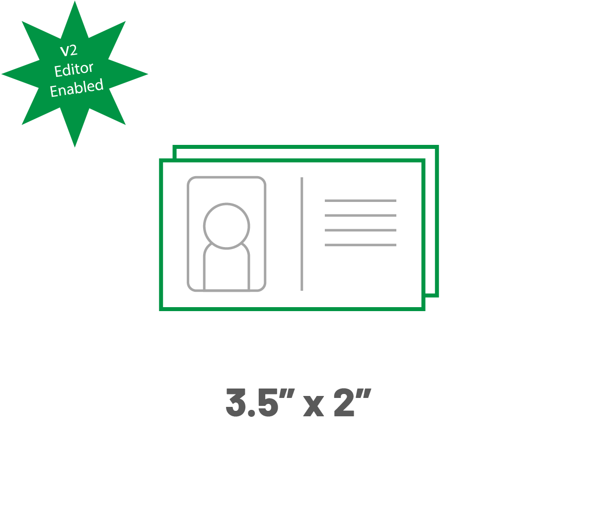 Upload - Landscape Business Card - Double Sided