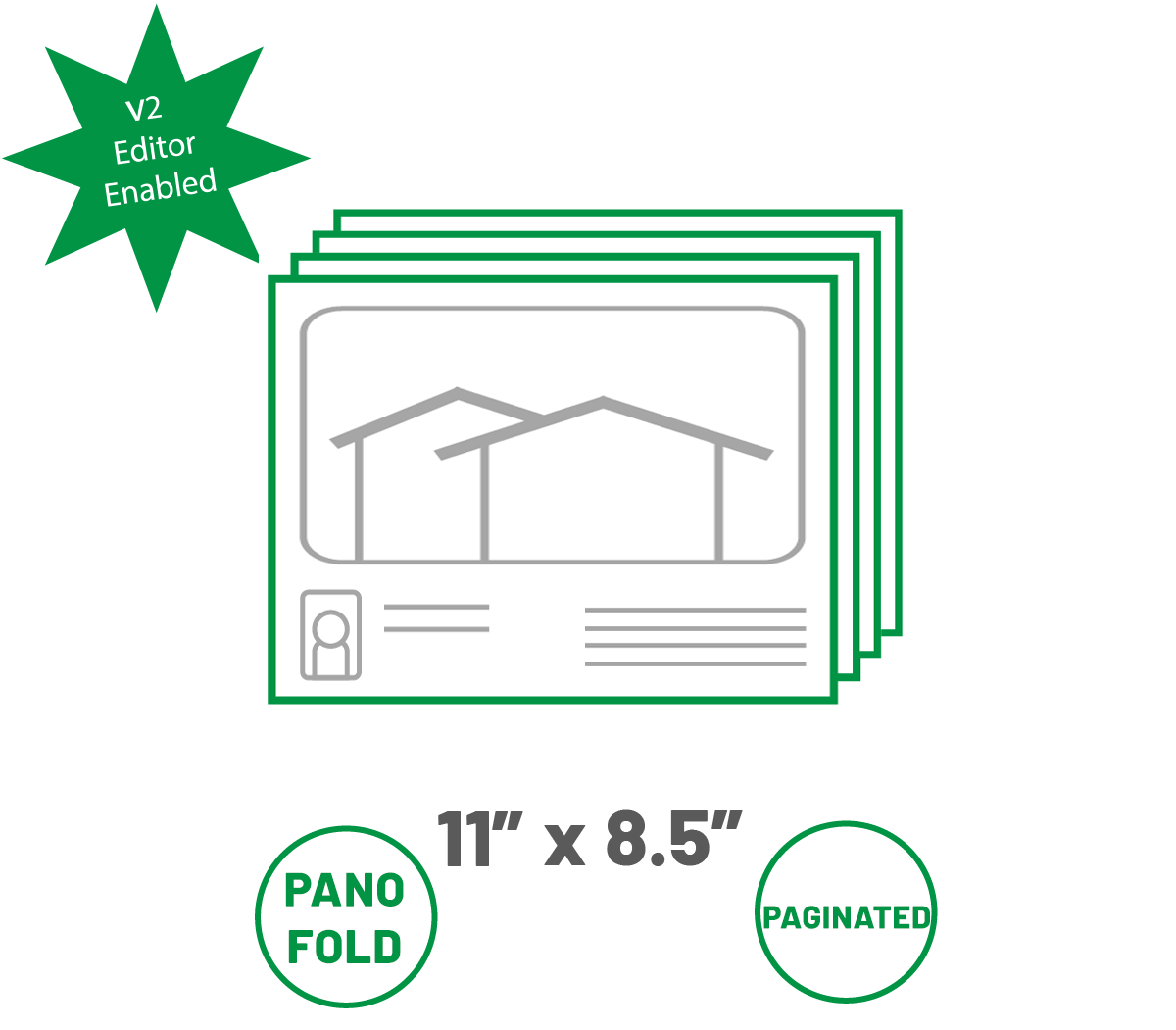 Upload - Panoramic Fold<br>(Paginated - 4 Page Art File)