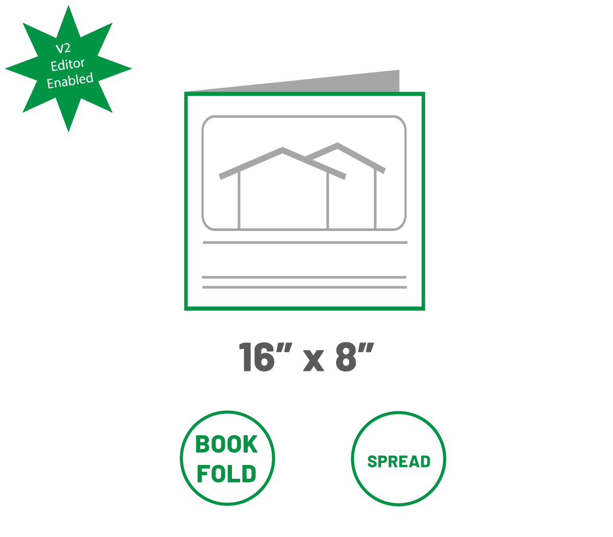 Upload - Four Sided Brochure - 8x8<br>(Spread - 2 Page Art File)