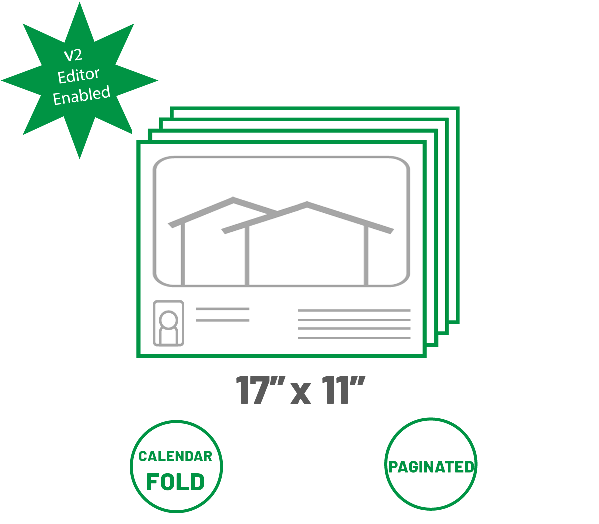 Upload - Calendar Fold  Brochure (Paginated - 4 Page Art File)