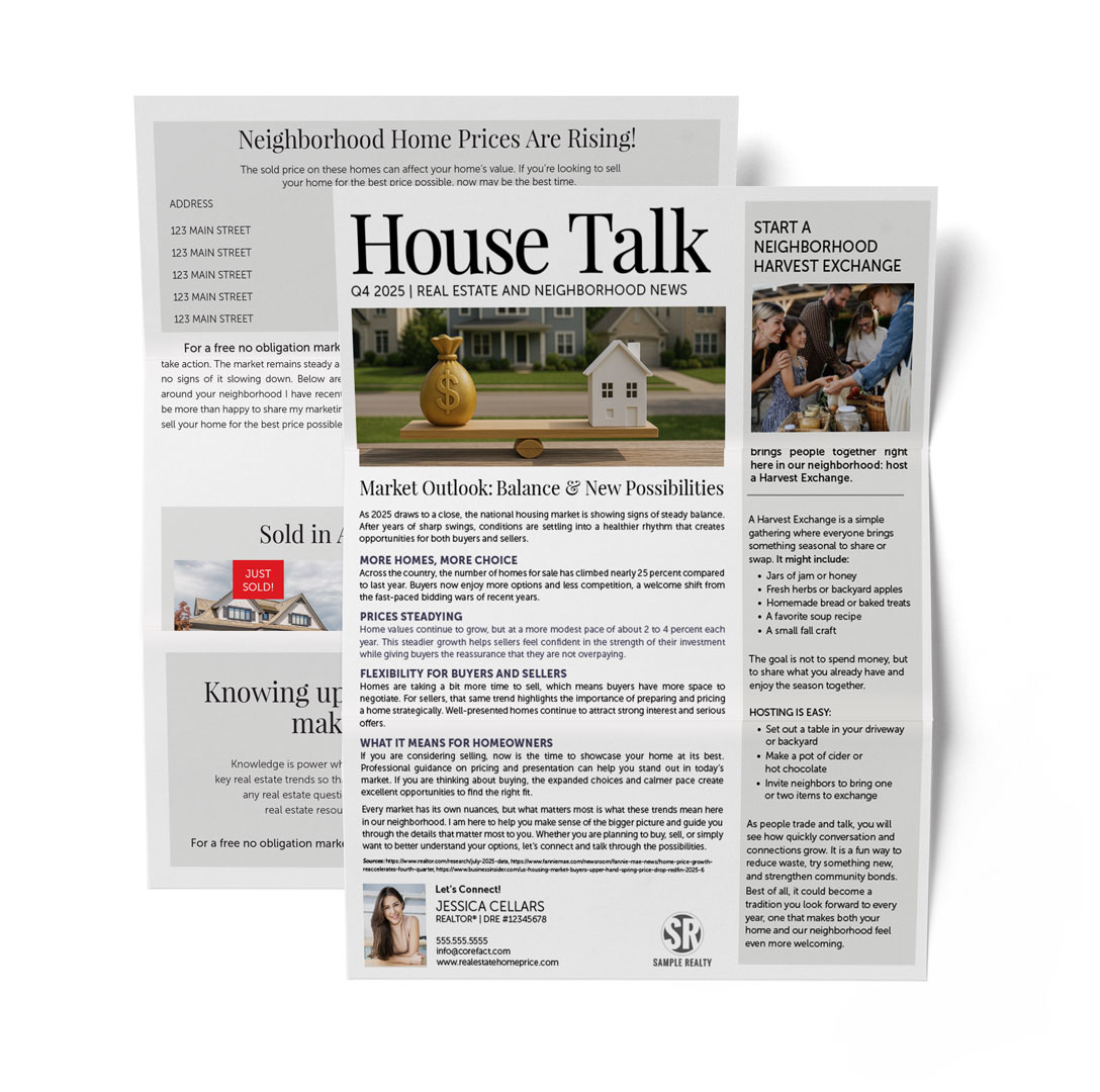 House Talk Newsletter 2025 - Trifold - Quarterly - Q4