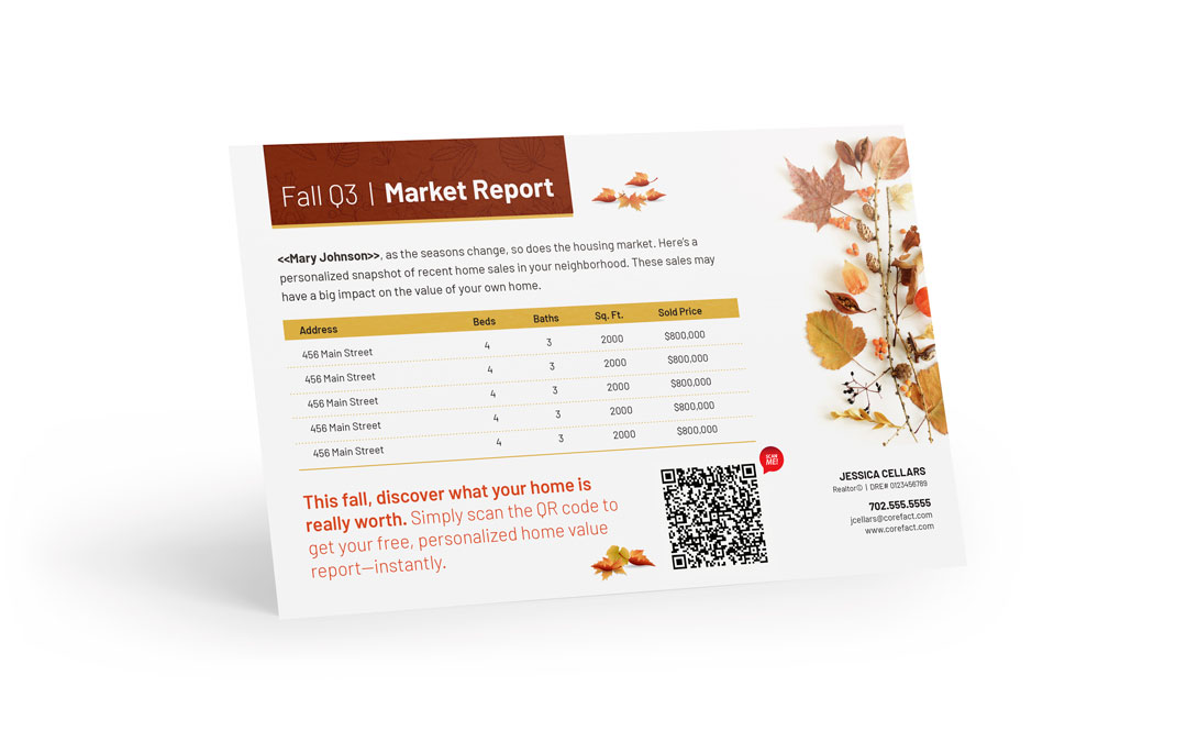 Seasonal Postcard - Market Update - Home Estimate QR - Fall Foliage  (Manual)