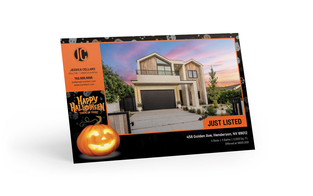 Seasonal Postcard - Spooktacular New Listing - Halloween
