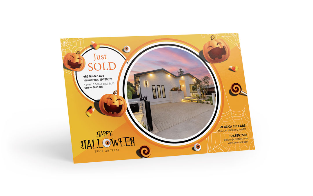 Seasonal Postcard - Pumpkin Perfect Sale  - Halloween