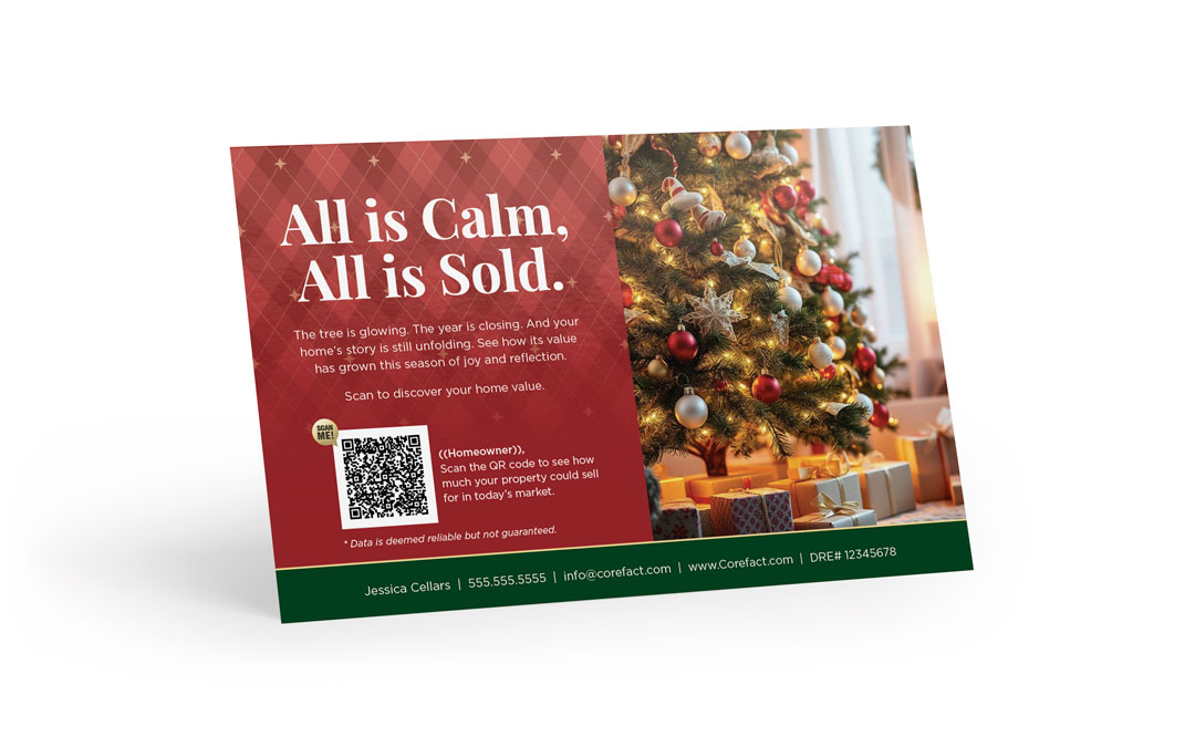 Seasonal Postcard - Home Estimate QR - All is Sold