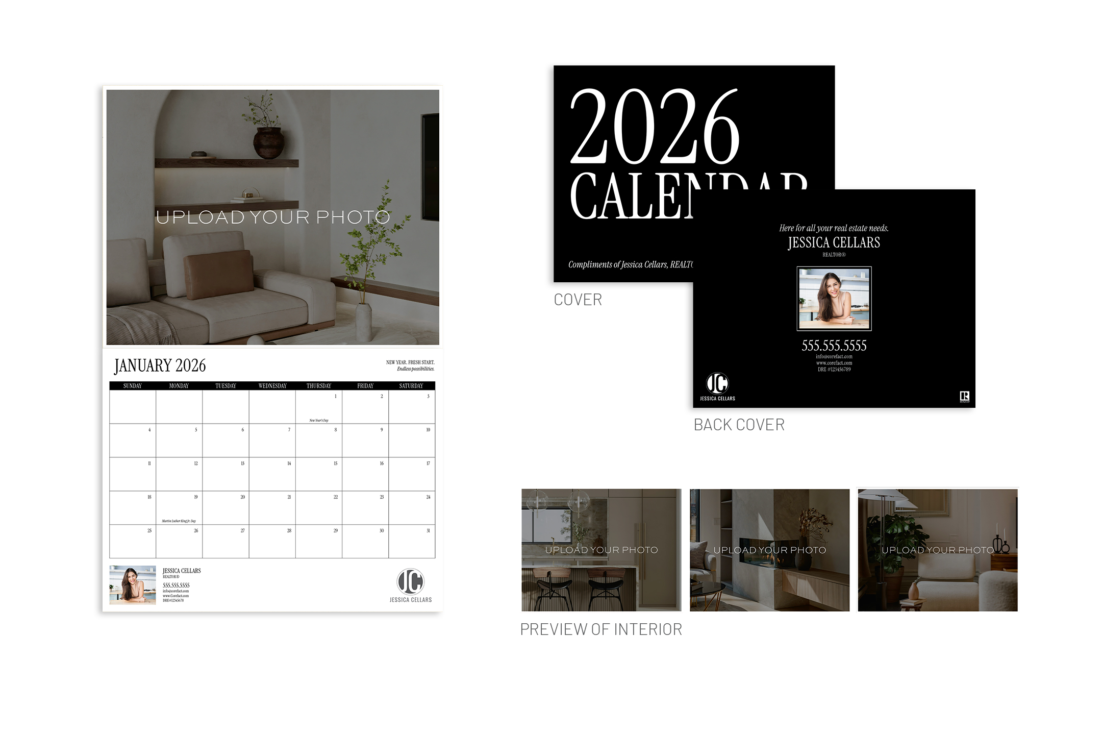 2026 Wall Calendar - Picture-Perfect – Upload Your Own Photos