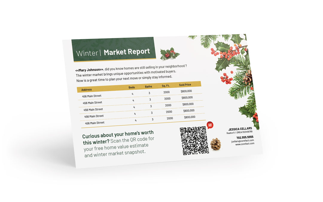 Seasonal Postcard - Market Update w QR (Manual) - Winter Foliage