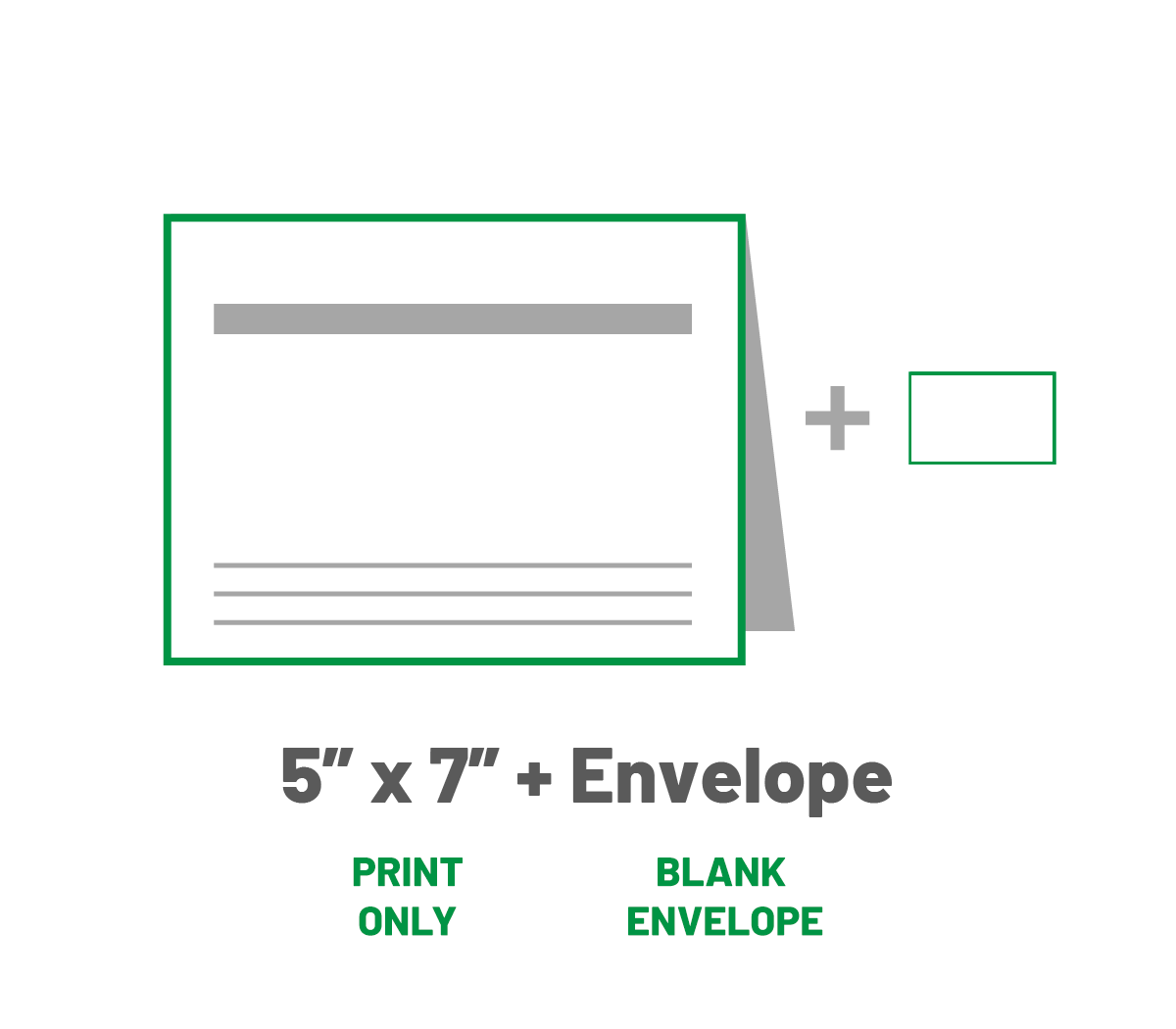 Notecard - 5 x 7 Folded w/A7 Envelope (PRINT ONLY)