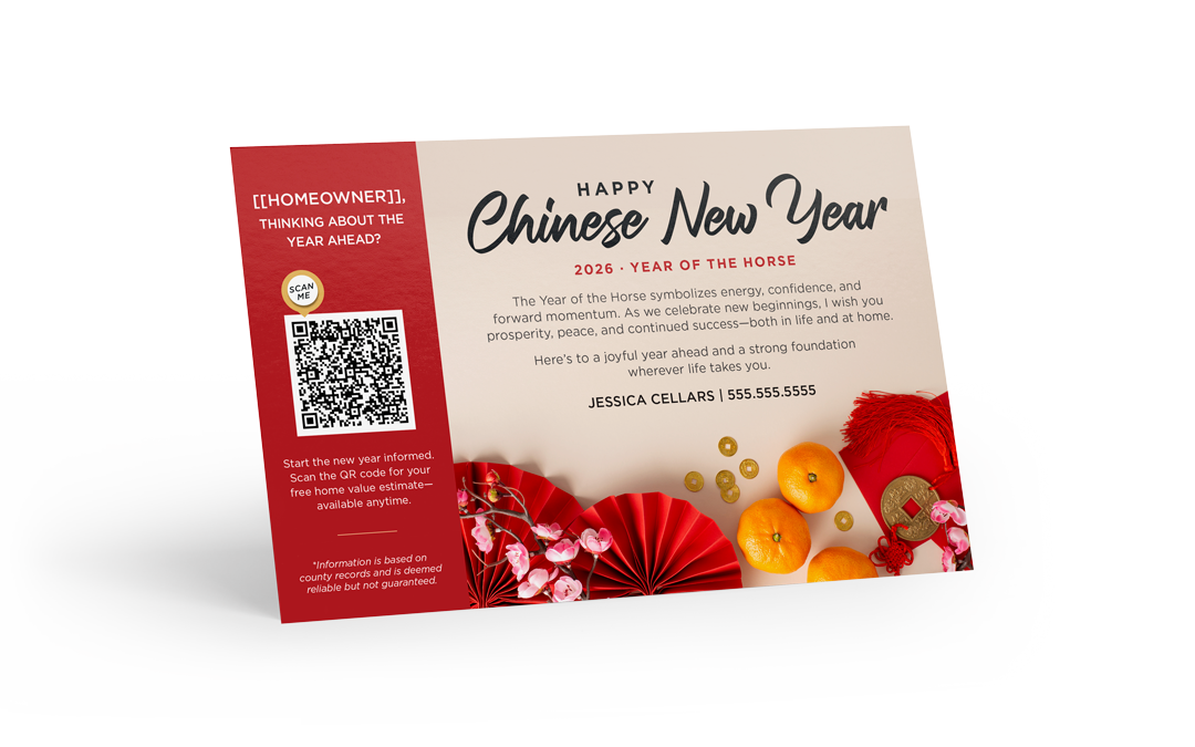 Seasonal Postcard - Home Estimate QR - Chinese New Year