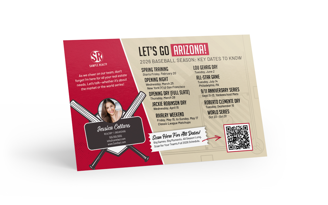 Magnets - Baseball Schedule Postcard - Arizona (Mailer)