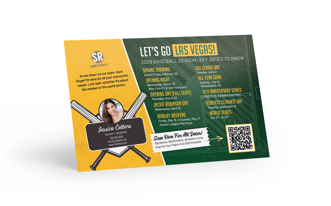 Magnets - Baseball Schedule Postcard - Las Vegas (Mailer)