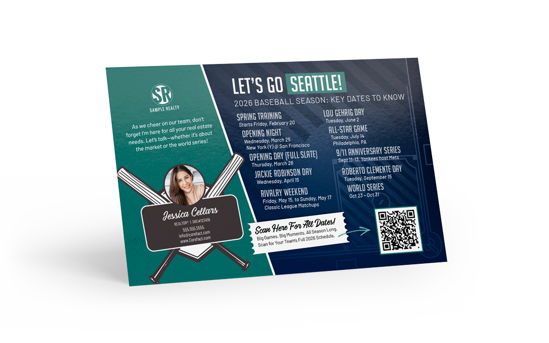 Magnets - Baseball Schedule Postcard - Seattle (Mailer)
