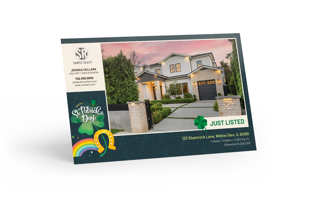 Seasonal Postcard - Just Listed - St Patricks Day