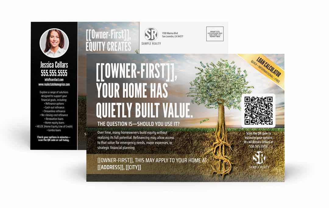 Lender Series Postcard -  Custom QR - Built Value