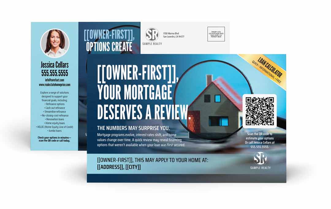 Lender Series Postcard - Custom QR - Mortgage Review