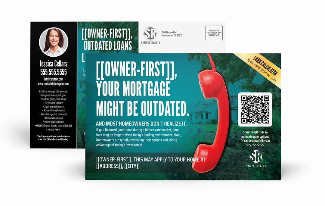 Lender Series Postcard - Custom QR - Outdated Mortgage