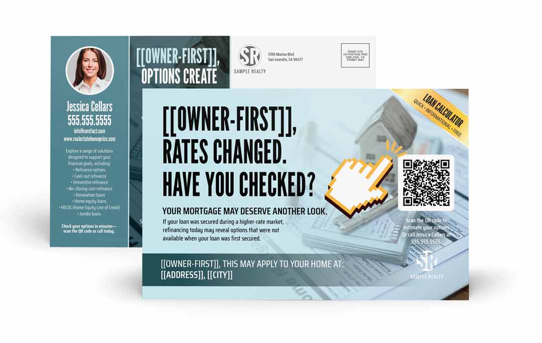 Lender Series Postcard - Custom QR - Rates Changed