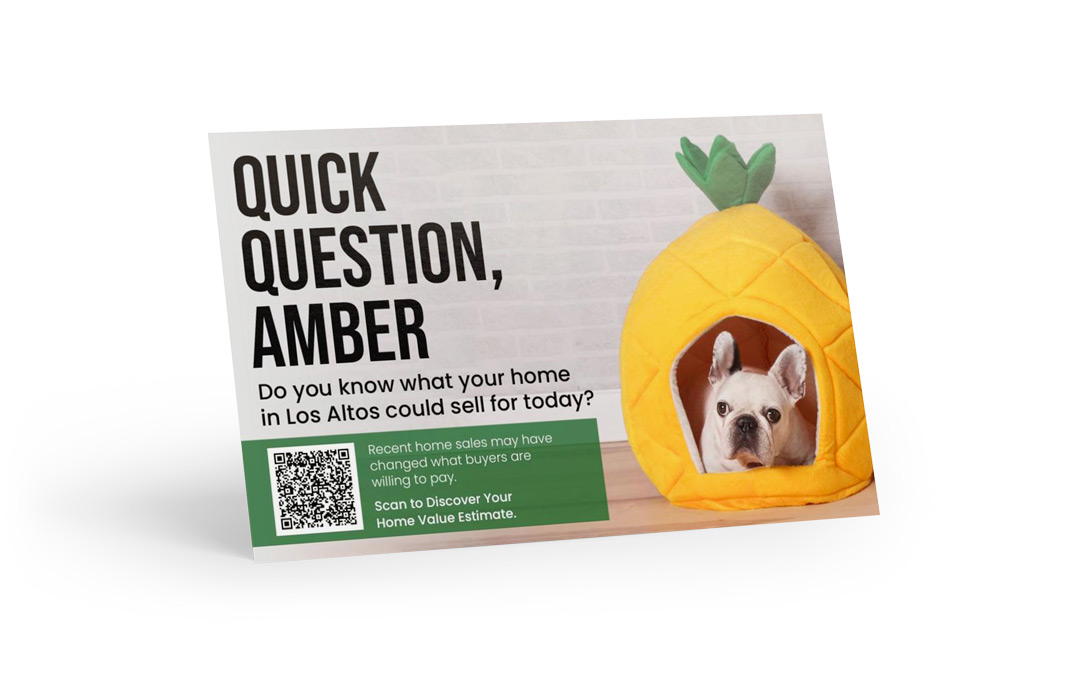 Home Estimate Postcard - Home Value QR - Quick Question