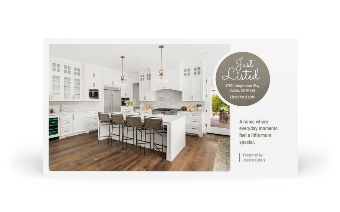 EDDM Postcard - Just Listed - Inspired Living - One Photo 02