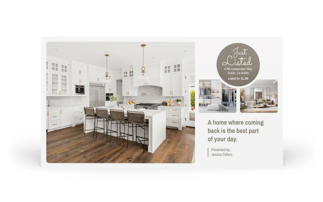 EDDM Postcard - Just Listed - Inspired Living - Three Photo 02