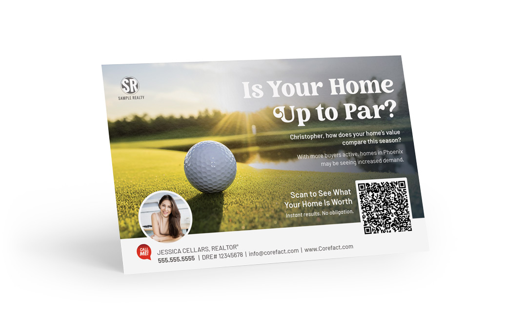 Seasonal Postcard - Summer Home Estimate QR - Up to Par