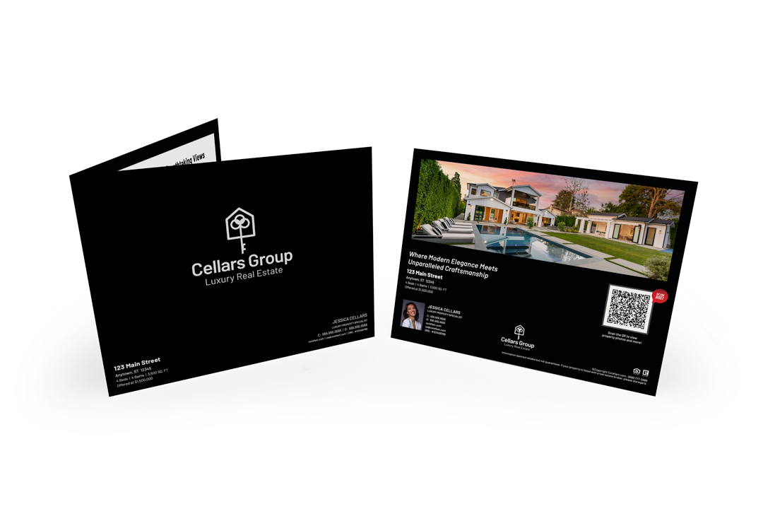 Brochure - Panoramic Fold - Premium - Black