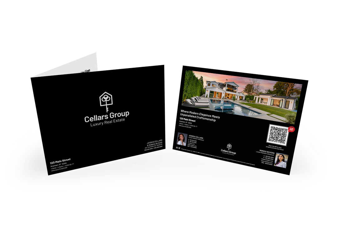 Brochure - Panoramic Fold - Premium (TEAM) - Black 