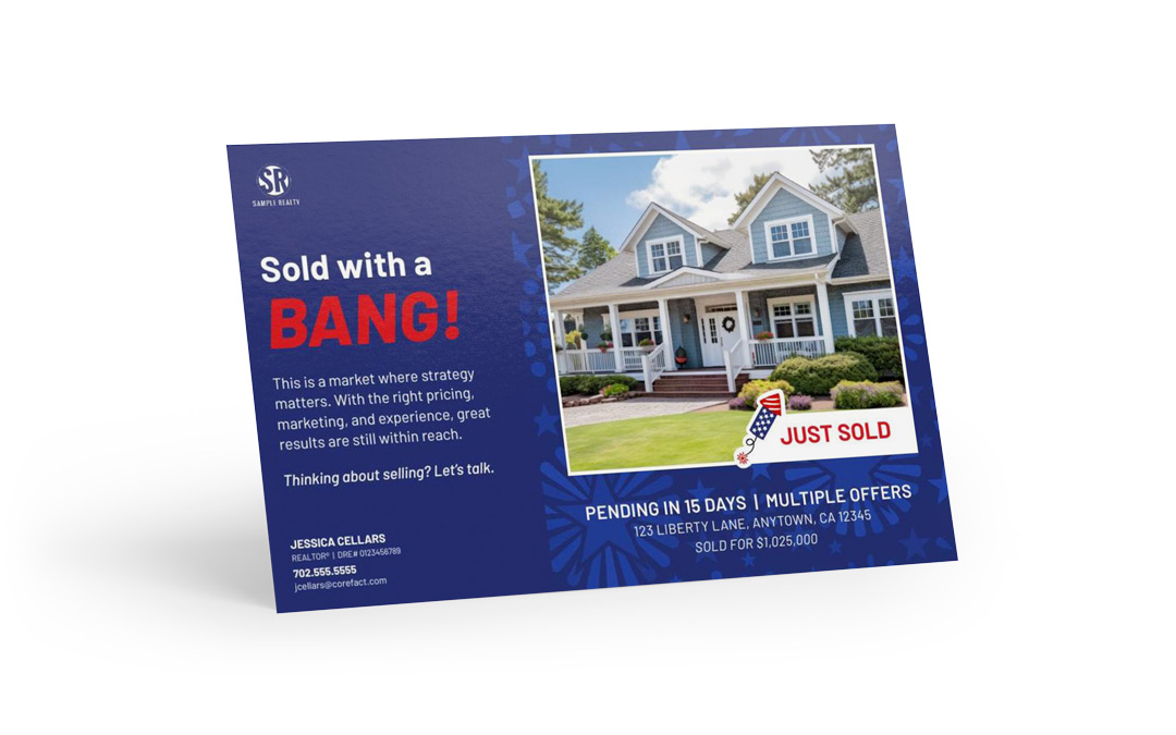 Seasonal Postcard - Just Sold - 4th of July