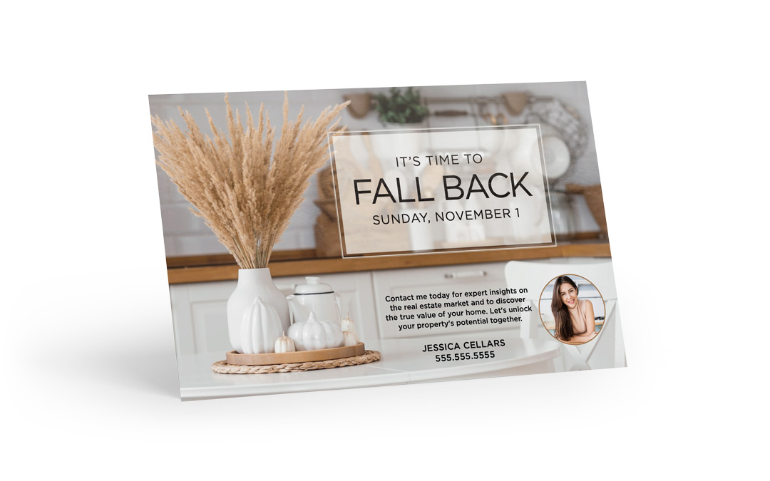 Seasonal Postcard - Time To Fall Back