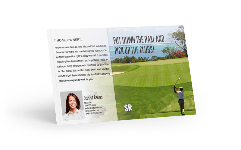 Senior Series Postcard - Less Work, More Golf