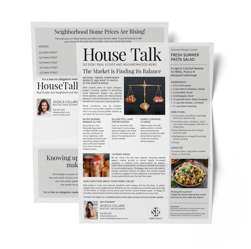 House Talk Mailer 2026 - Trifold - Quarterly - Q3