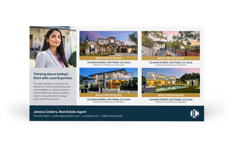 Proof of Production Postcard - Real Results - Four Photos