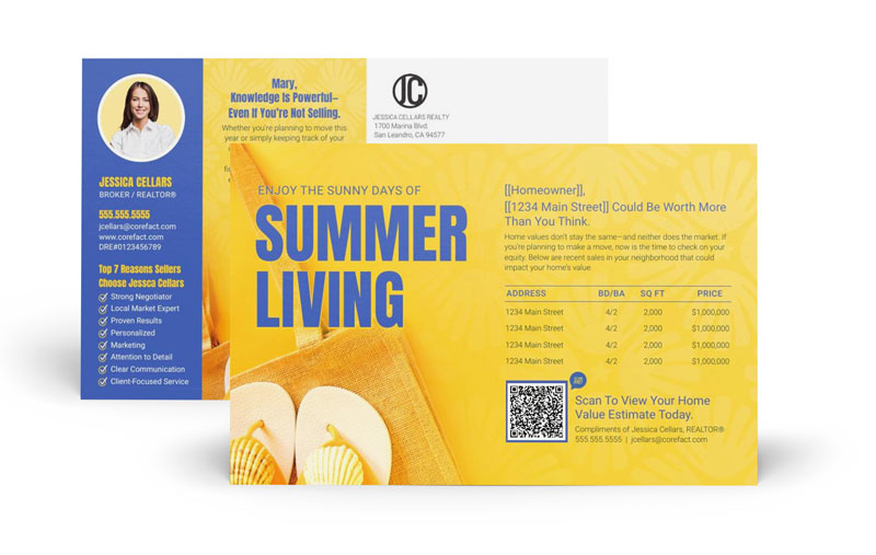 Seasonal Postcard - Summer Living - Market Update (Manual) - Sunny Days