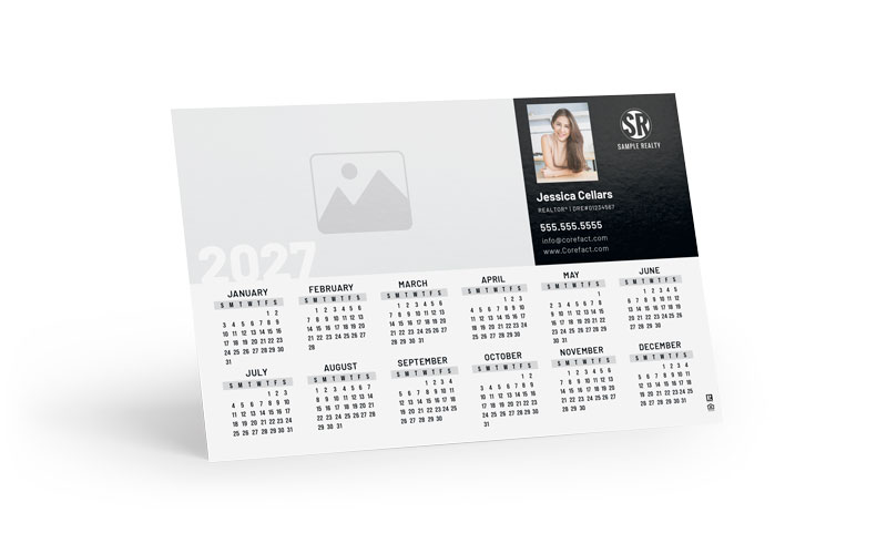 Calendar  Postcard  - 2027 -  Upload Your Own
