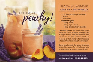 Corefact Seasonal - Peach & Lavender Iced Tea Corefact Seasonal - Peach & Lavender Iced Tea
