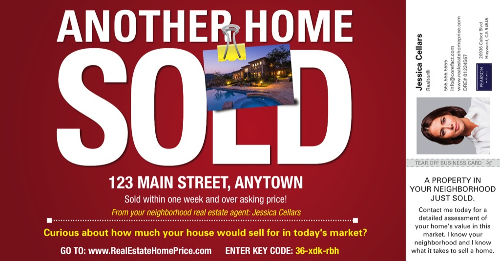 Corefact Tear Off BC - Just Sold Red Sign Corefact Tear Off BC - Just Sold Red Sign