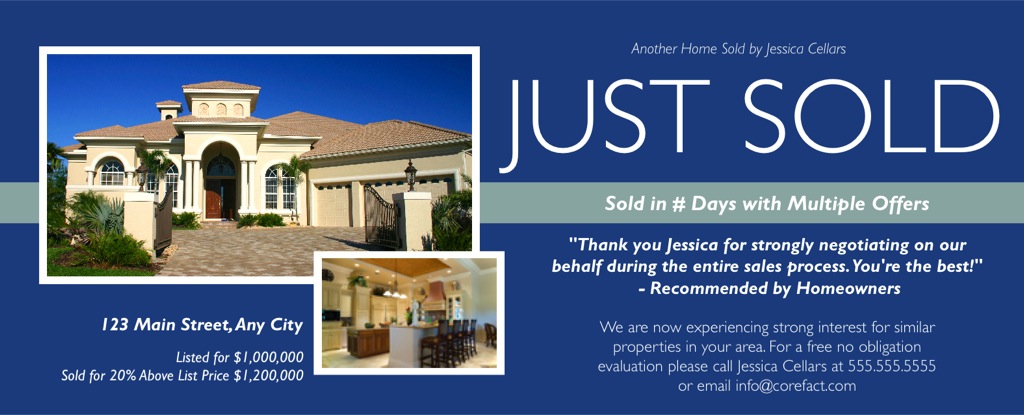 Corefact Just Sold - Testimonial Corefact Just Sold - Testimonial