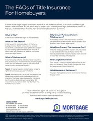 Corefact FAQs of Title Insurance for Homebuyers Corefact FAQs of Title Insurance for Homebuyers