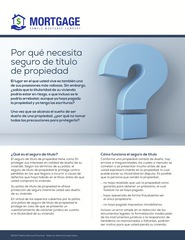 Corefact Why You Need Owner's Title Insurance - Spanish Corefact Why You Need Owner's Title Insurance - Spanish
