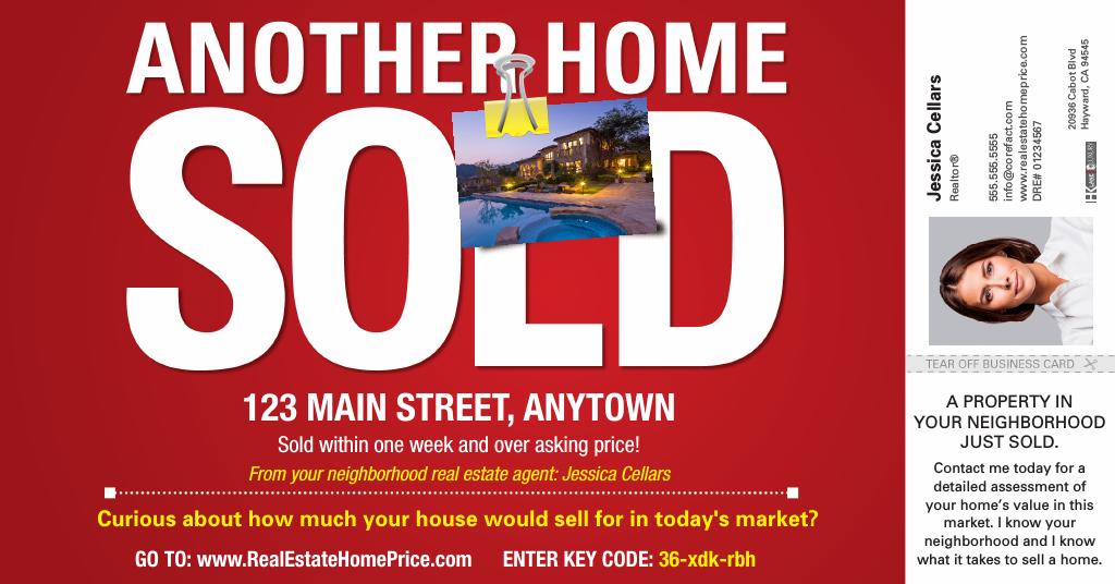 Corefact Tear Off BC - Just Sold Red Sign Corefact Tear Off BC - Just Sold Red Sign