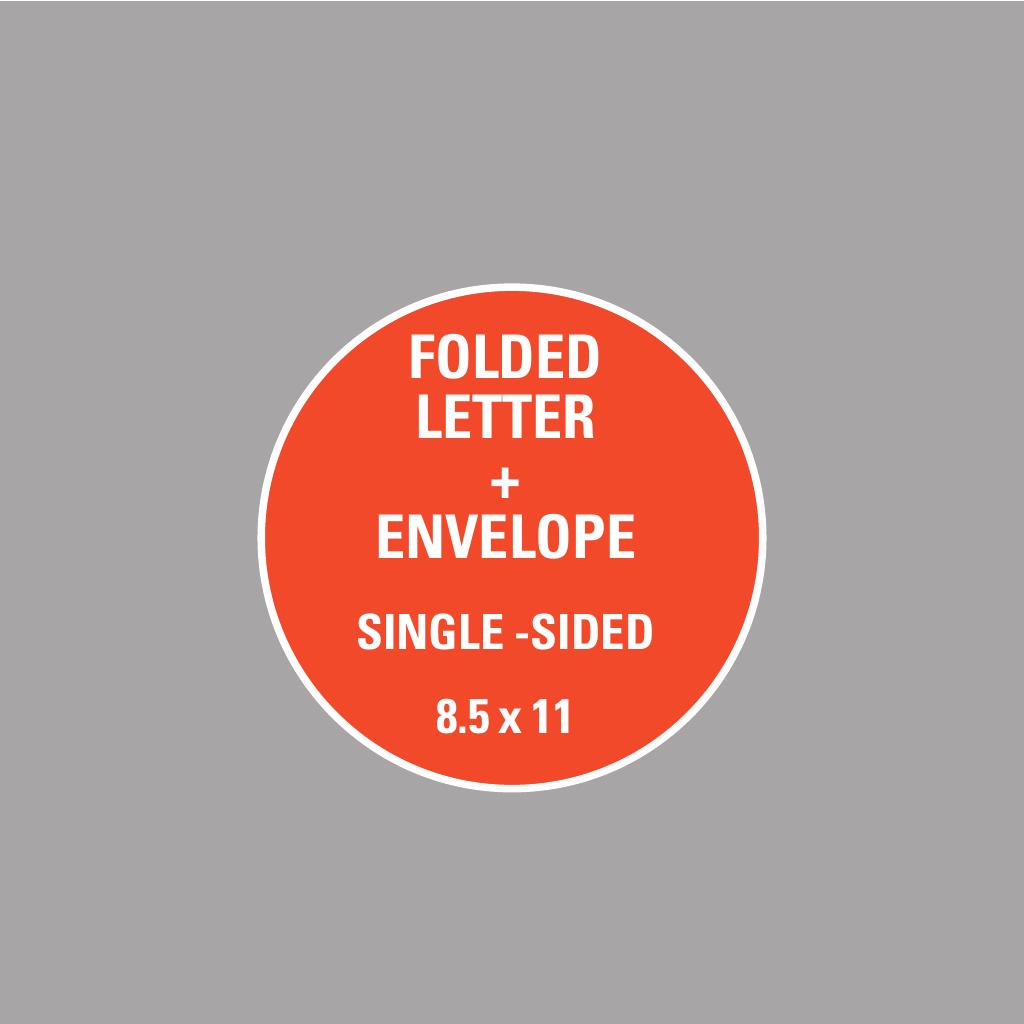 Corefact 8.5 x 11 - Folded Letter + Envelope - Single Sided Corefact 8.5 x 11 - Folded Letter + Envelope - Single Sided