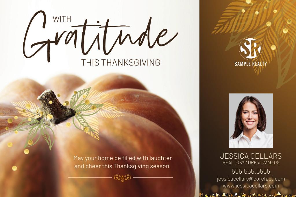 Corefact Seasonal Postcard <br> Thanksgiving Gratitude Corefact Seasonal Postcard <br> Thanksgiving Gratitude