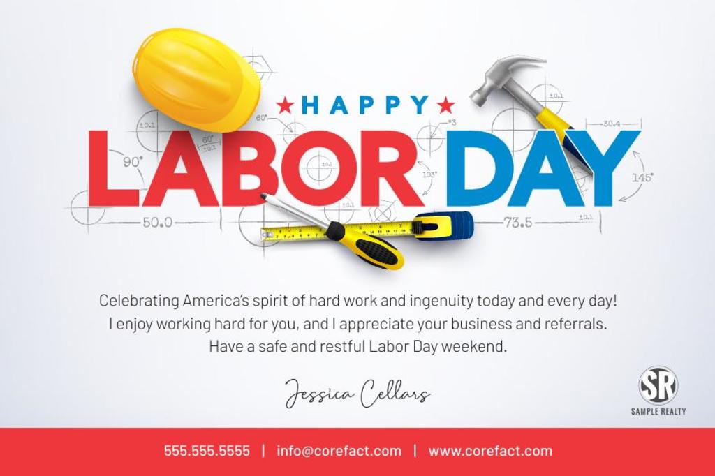 Corefact Seasonal Postcard <br> Labor Day Corefact Seasonal Postcard <br> Labor Day