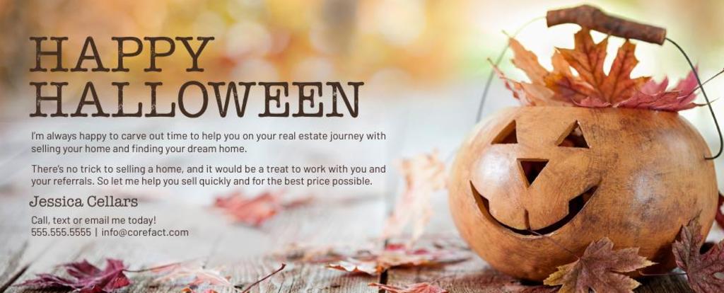 Corefact Seasonal Postcard <br> Halloween Referral Corefact Seasonal Postcard <br> Halloween Referral