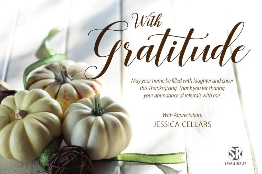 Corefact Seasonal Postcard <br> With Gratitude Corefact Seasonal Postcard <br> With Gratitude