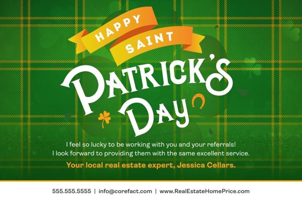Corefact Seasonal - Happy St Patricks Day Plaid Corefact Seasonal - Happy St Patricks Day Plaid