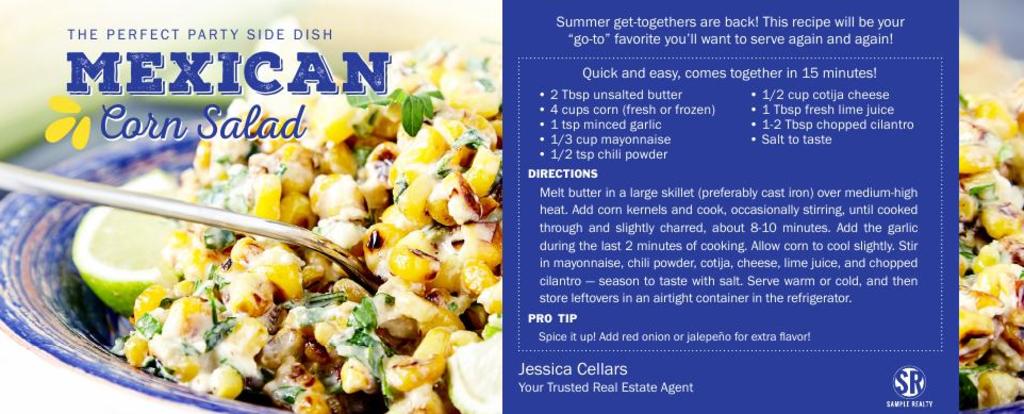 Corefact Recipe - Mexican Corn Salad Corefact Recipe - Mexican Corn Salad