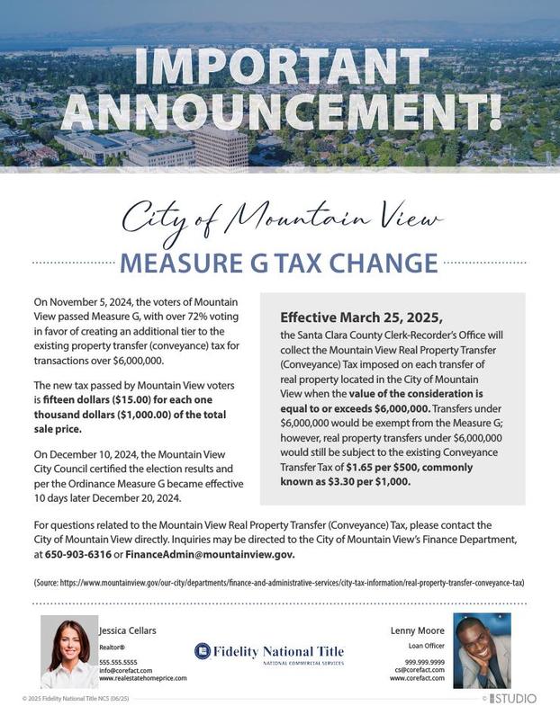 Measure G Tax Change- Team