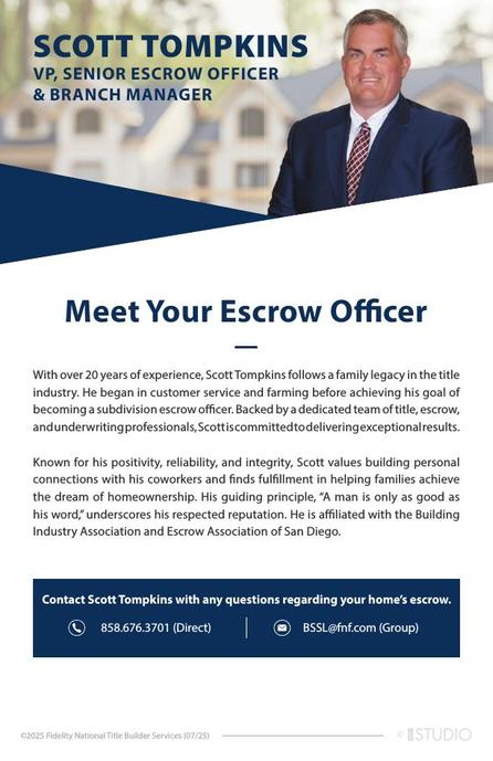 Meet Your Escrow Officer- Scott Tompkins